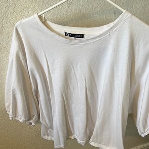 Zara white top